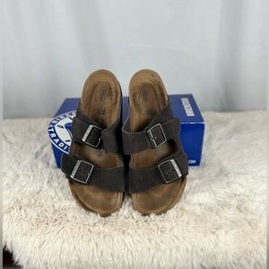Birkenstock Arizona Suede Sandal | Velvet Grey | Size 39